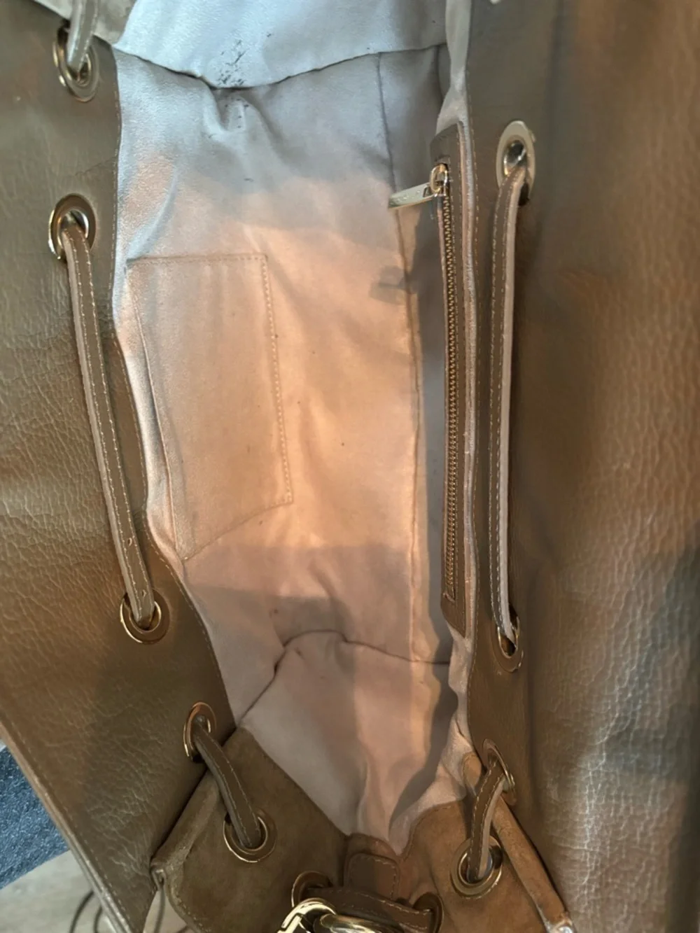 Authentic Jimmy Choo Rosalie Satchel – Camel Grainy Calfskin